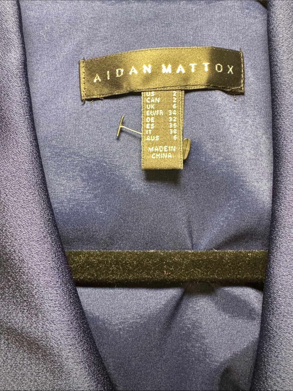 NWT Aidan Mattox Belted High-Low Wrap Gown. Size 2 - Picture 10 of 10